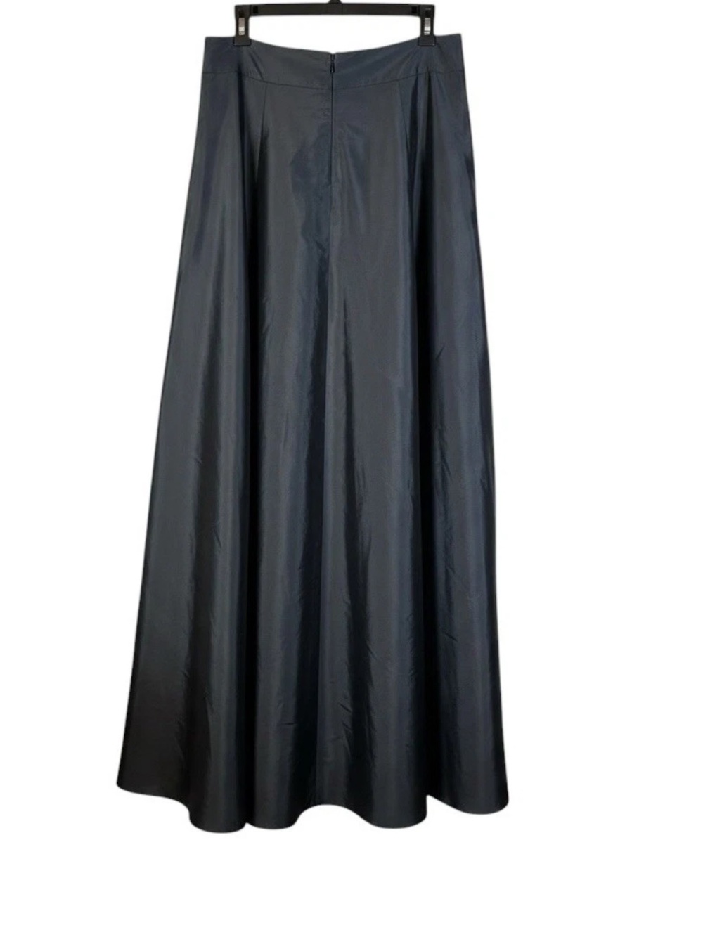 Adrianna Papell High Low Black Ball Gown Skirt Size 8 Formal Pleated Has Pocket - Picture 2 of 3